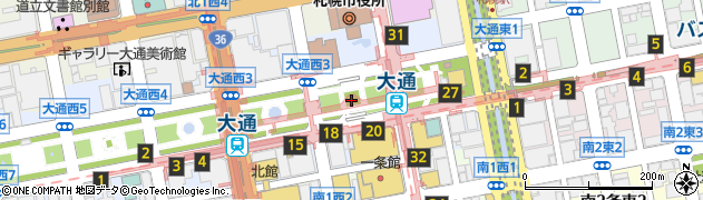 ほけんの窓口　札幌大通店周辺の地図