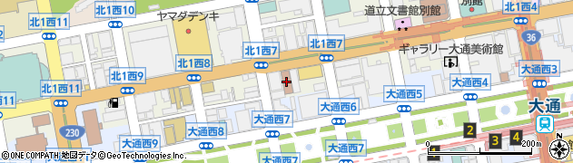 札幌北一条中郵便局周辺の地図