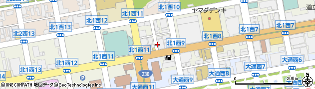 北海道札幌市中央区北１条西10丁目周辺の地図