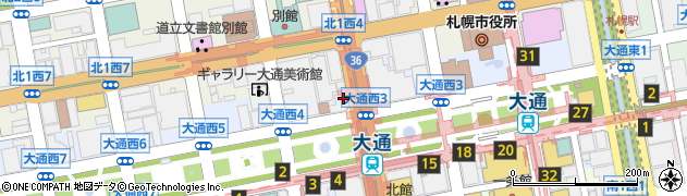 ＮＨＫ札幌放送局　関連会社株式会社ＮＨＫ文化センター札幌教室周辺の地図