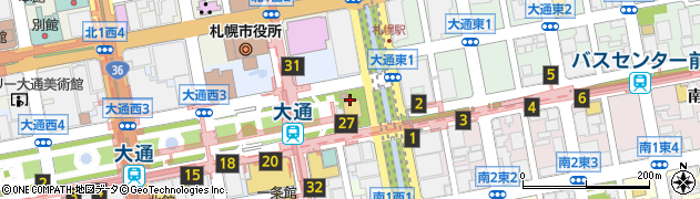 北海道札幌市中央区大通西1丁目1周辺の地図