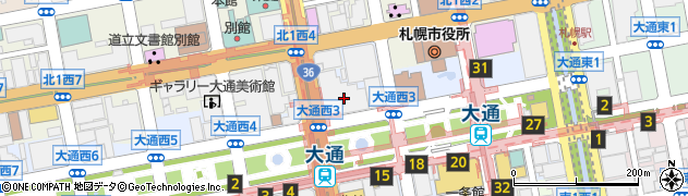 東京海上日動火災保険株式会社　札幌中央支店業務グループ周辺の地図
