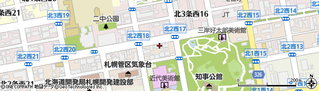 北海道美術館協力会周辺の地図