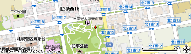 北海道札幌市中央区北２条西15丁目周辺の地図