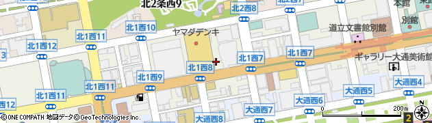 北海道行政書士会札幌支部周辺の地図