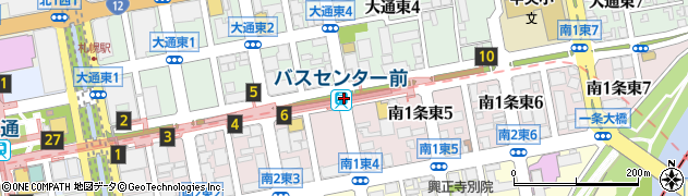 バスセンター前駅周辺の地図
