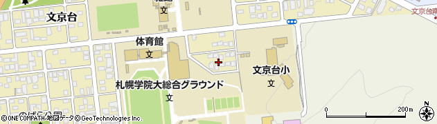 北海道江別市文京台周辺の地図