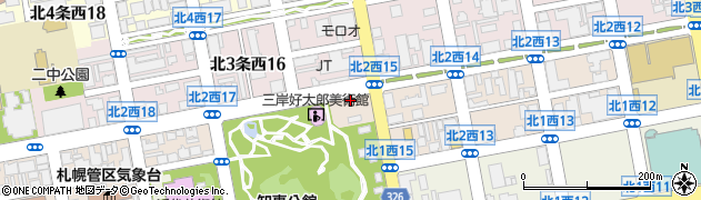 北海道立　三岸好太郎美術館周辺の地図