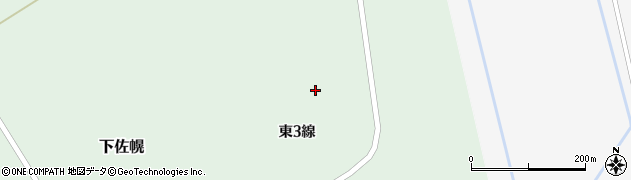北海道上川郡清水町下佐幌東３線周辺の地図