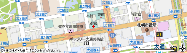 株式会社ＪＴＢ　ウェディングプラザ札幌・本店周辺の地図