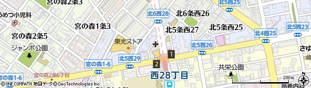 セイコーマート円山北５条店周辺の地図