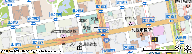 ＬＡ’ＢＯ美容室札幌ノースプラザ店周辺の地図