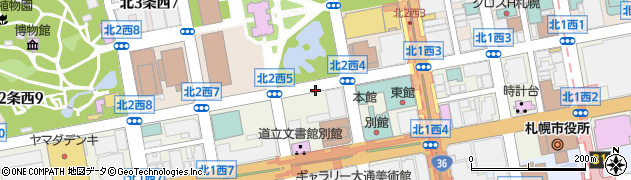 北海道警察本部中央警察署周辺の地図