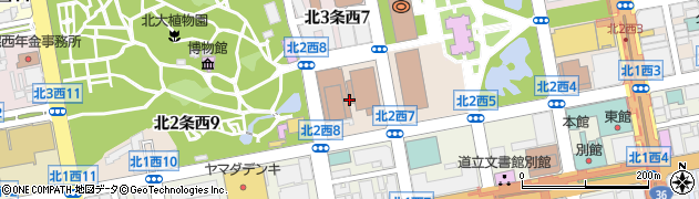 北海道札幌市中央区北２条西7丁目周辺の地図
