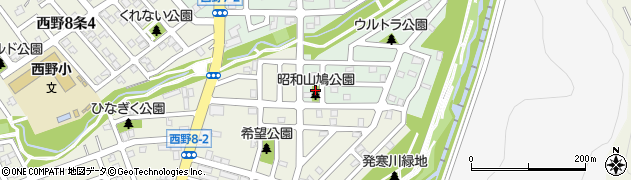 昭和山鳩公園周辺の地図