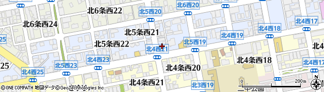 北海道札幌市中央区北５条西20丁目2周辺の地図