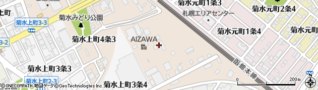 札幌アポロ株式会社　ホームガス白石営業所・ガス臭い・ガスが出ない等のお問合せ周辺の地図