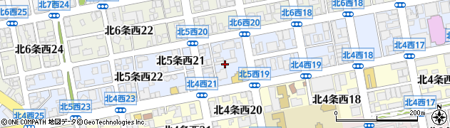 北海道札幌市中央区北５条西20丁目周辺の地図