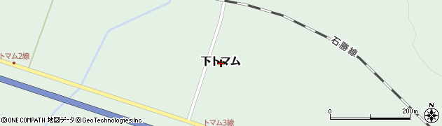 北海道勇払郡占冠村下トマム周辺の地図