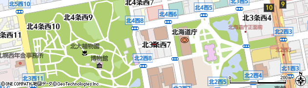 北海道庁　人事委員会事務局総務審査課課長周辺の地図