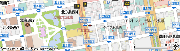 プルデンシャル生命保険株式会社札幌第二支社周辺の地図