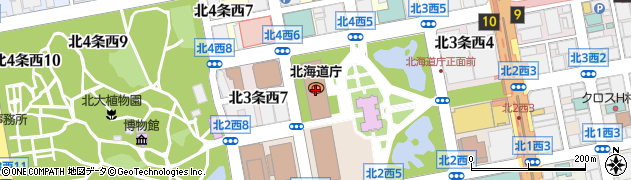 北海道庁周辺の地図