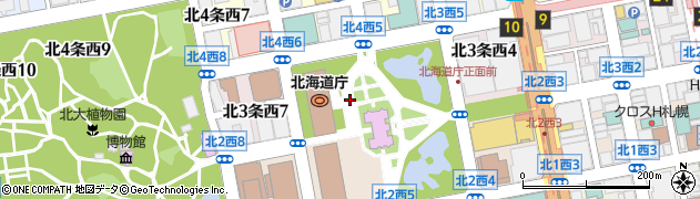 北海道庁総合政策部　知事室秘書課課長周辺の地図