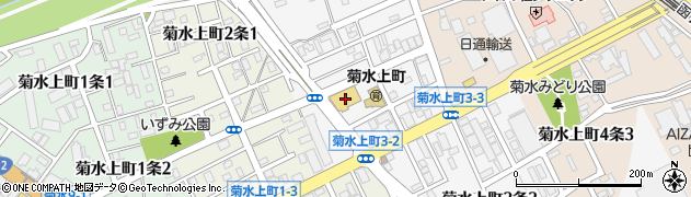 ツルハドラッグ菊水上町店周辺の地図