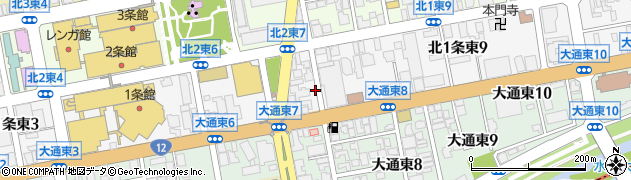 北海道警察本部中央警察署交番北一条東周辺の地図