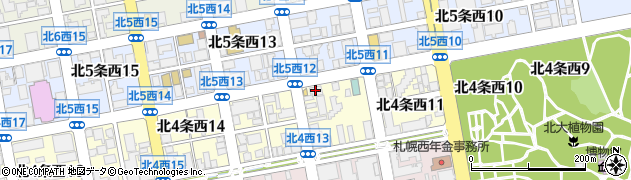 株式会社電響社　札幌駐在所周辺の地図