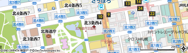 道南バス株式会社　札幌駅前案内所周辺の地図