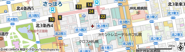 三井住友エイジェンシー・サービス株式会社　札幌支店周辺の地図