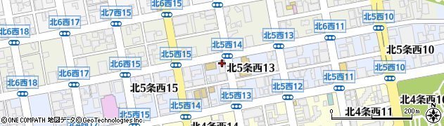 札幌北五条郵便局 ＡＴＭ周辺の地図
