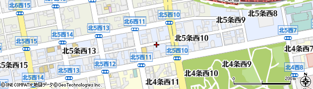 北海道札幌市中央区北５条西11丁目周辺の地図
