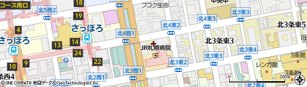 そば処 札幌JR病院前信州庵周辺の地図