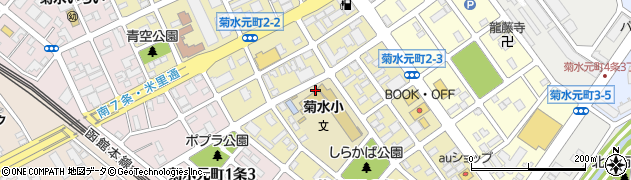 北海道札幌市白石区菊水元町２条周辺の地図