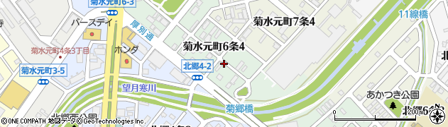 北海道札幌市白石区菊水元町６条4丁目周辺の地図
