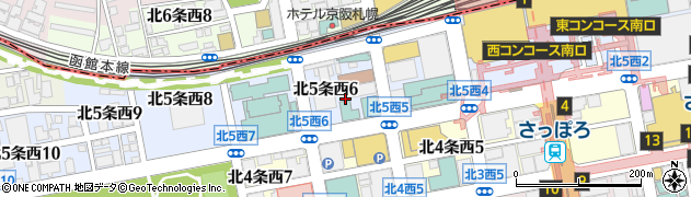 明治安田生命保険相互会社　札幌支社法人営業部周辺の地図