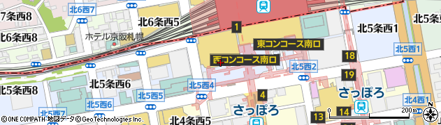 北海道札幌市中央区北５条西4丁目周辺の地図