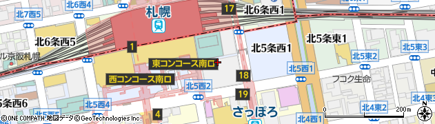 札幌ステラプレイス　４Ｆセンタースムース周辺の地図