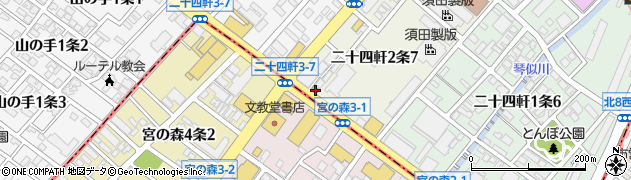 札幌二十四軒南郵便局 ＡＴＭ周辺の地図