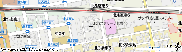 北海道札幌市中央区北４条東周辺の地図