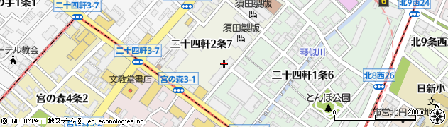 ジェイ・アール北海道バス株式会社　琴似営業所周辺の地図