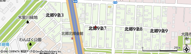 北海道札幌市白石区北郷９条周辺の地図