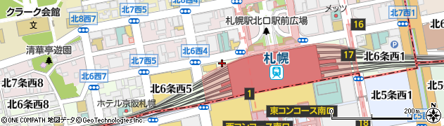 北海道札幌市北区北６条西4丁目周辺の地図