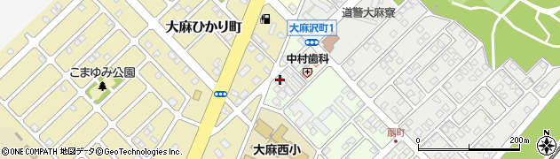 ホワイト急便江別　事務所周辺の地図