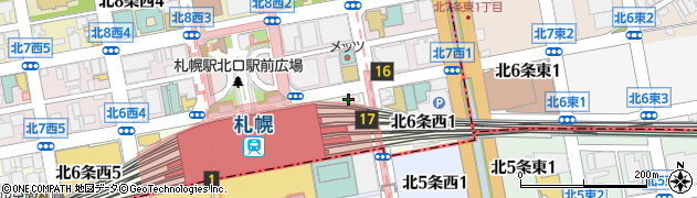 北海道札幌市北区北６条西2丁目周辺の地図