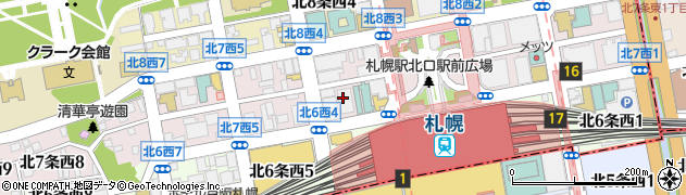 株式会社綜合キャリアオプション札幌周辺の地図