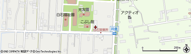 中央バス株式会社　白石営業所周辺の地図