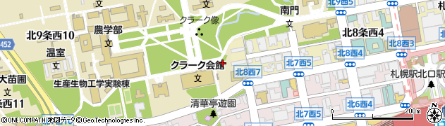 北海道札幌市北区北８条西7丁目周辺の地図